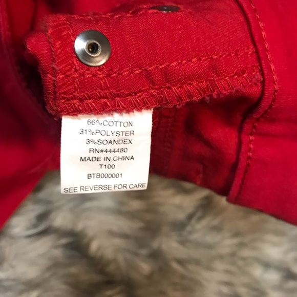 Tinseltown Denim red pants - Picture 6 of 7